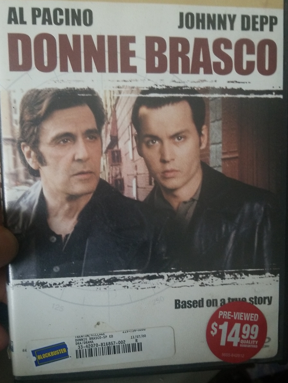 Donnie Brasco DVD - Al Pacino & Johnny Depp - Brown/Black